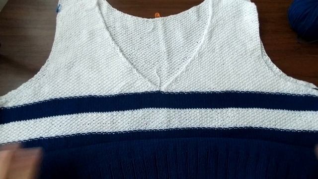 Вяжу полосатый джемпер из пряжи YarnArt JEANS. Отчёт за июнь в совместном проекте СвитерокДжемперо