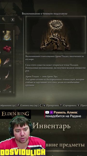 Воспоминание о теневом подсолнухе ★ Elden Ring #eldenring #shadowoftheerdtree