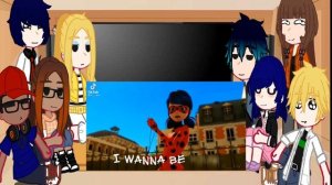 //🐱Реакция ЛБиСК на адриана и маринетт🐞//