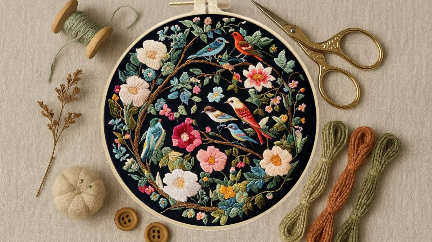 Вышивание гладью. Обучающее видео. Арт. WB: 376434338 Французский узелок смотреть онлайн