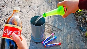 Эксперимент Кока Кола и Маунтин Дью vs Ментос и Сода! Концентрированная слоновья зубная паста!