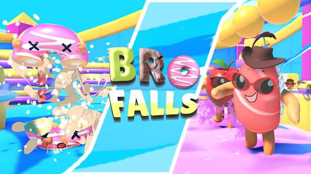 Bro Falls крутая игра ! как Игра в кальмара! проходим полосу препятствий смотреть онлайн