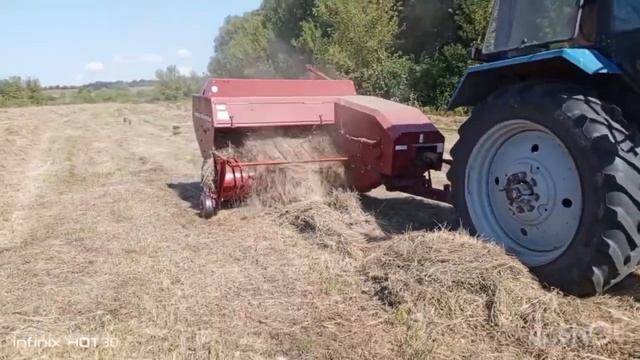 Квадратный тюковщик ROSTSELMASH tucan1600!?! Тюковка сена на МТЗ 82!