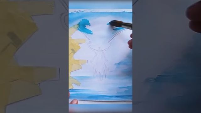 Рисуем ангела #Shorts смотреть онлайн