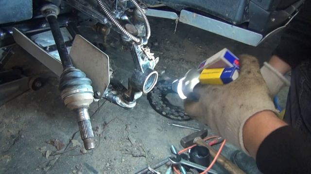 Замена ступичного подшипника на CFMoto U8