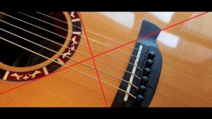 Отклейка бриджа от деки акустической гитары