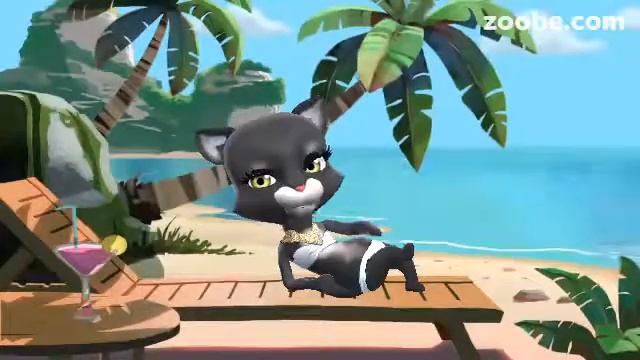 Кошка на пляже смотреть онлайн