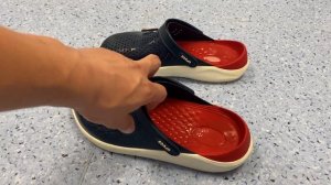 Отзыв об ношение сабо Crocs LiteRide Clog Navy/White