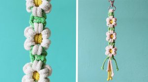 БРЕЛОК "РОМАШКИ"🌼 | Макраме мастер-класс