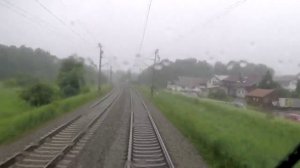 Залипательное видео из кабины машиниста электропоезда