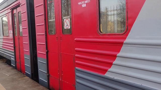 Отправление электропоезда ЭТ2М-115 сообщением "Москва Л смотреть онлайн