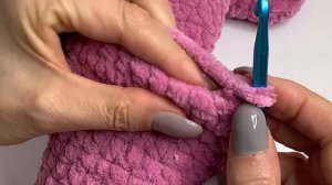 Тапочки- следки из плюшевой пряжи за один вечер.🧶