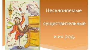 Несклоняемые существительные и их род.  Русский язык 5 класс. Программа Эльконина-Давыдова.