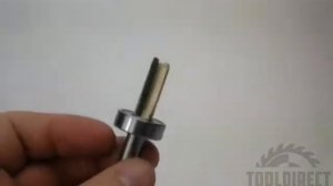 Фреза (обработка пластика, ЛДСП, дерева, МДФ) обгонная кромочного типа для фрезера ручного Z=2