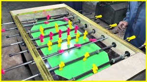 Производство игровых столов "Настольный футбол", как это делают в Пакистане!