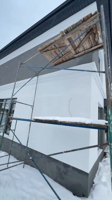 Шикарный кирпичный дом в современном стиле. #стройка #reels #мокрыйфасад