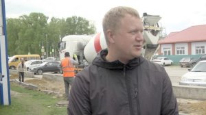 Строительство тротуаров в р.п.Сузун. Сузунский район.