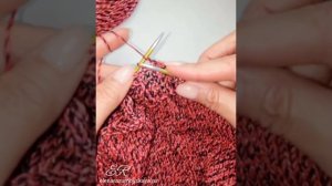 Лицевая гладь не завернётся. Ирландский способ закрытия петель.