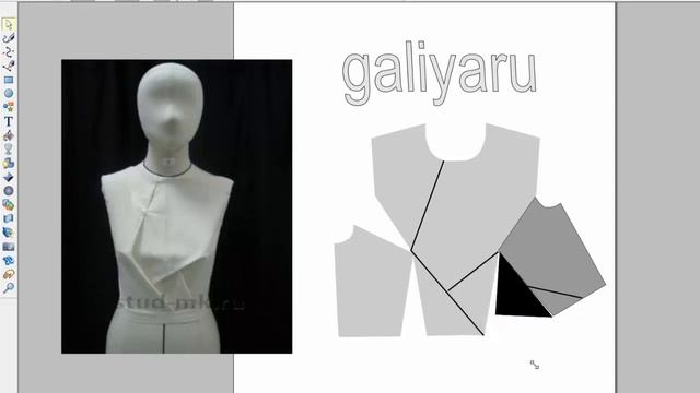 Моделирование лифа с воздушной складкой смотреть онлайн