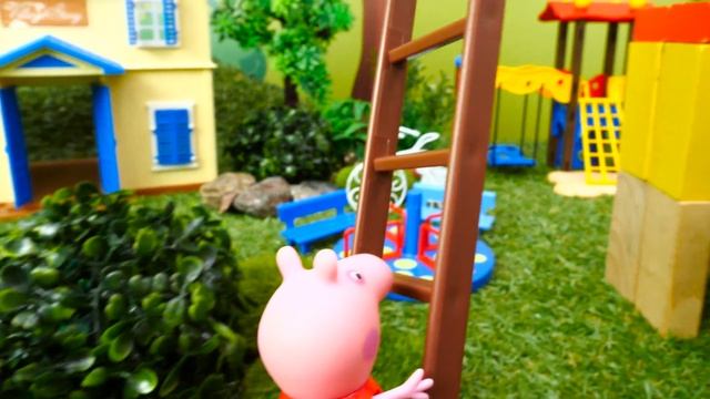 Пеппа и Джордж строят домик - Машины сказки на ночь. Мультик из игрушек смотреть онлайн