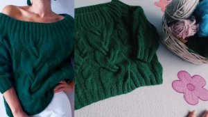 ШИКАРНЫЙ ДЖЕМПЕР СПИЦАМИ