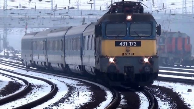 Budapest Ferencváros: Der EuroCity Avala Aus Wien Hbf.; ЕуроЦити Авала од Беча до правца Београда