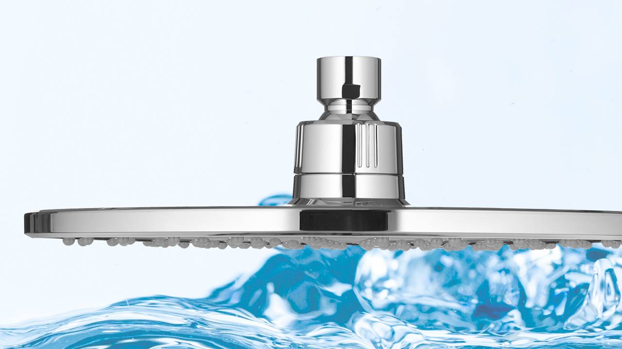 Распаковка верхнего душа 220 мм Swedbe Calypso 5045 смотреть онлайн