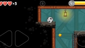 игра red ball 4.достижение удачливый мяч и борьба с шипастой телегой.