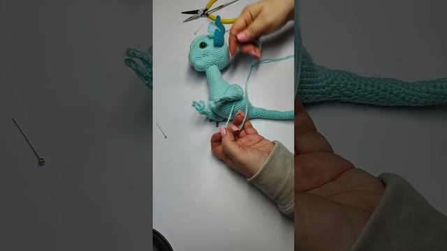 Волшебный МК. Подробный урок по вязанию авторской игрушки - Дракона 🐉💕  Заключительная часть 5