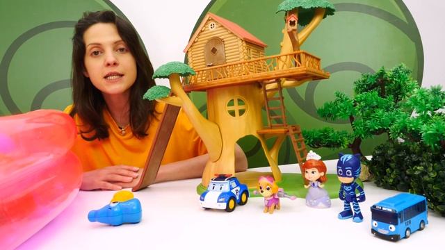 Игры для детей с игрушками из мультиков Герои в масках, Робокар Поли, Щенячий патруль. Детский садик смотреть онлайн