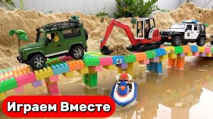 Машинки мультики 🛻 Коллекция машинок: строители и полиция спешат на помощь 🛻 Видео для детей