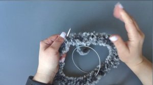 Самая простая и быстрая шапка под мех, спицами