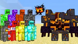 40 ГОЛЕМОВ против НЕТЕРИАНСКОЕ ЧУДОВИЩЕ? Майнкрафт моды