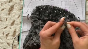 Часть2. Сумка шоппер из шнура спицами