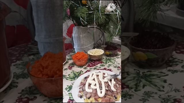 🥗Салат ШУБА | Этапы приготовления смотреть онлайн