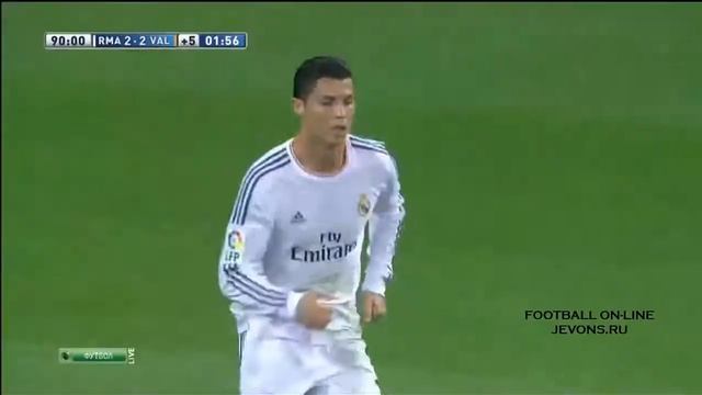 C Ronaldo гол пяткой в ворота Валенсии смотреть онлайн