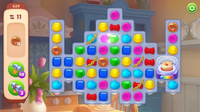 Homescapes 629 уровень