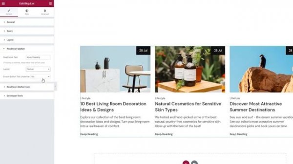 Elementor Addons in WordPress - Как создать список блогов с помощью дополнений Elementor в WordPress