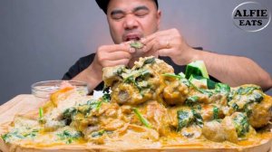 СКУФ VS КУРИЦА В СЛИВОЧНОМ СОУСЕ СО ШПИНАТОМ: МУКБАНГ ASMR