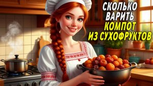 Сколько варить компот из сухофруктов