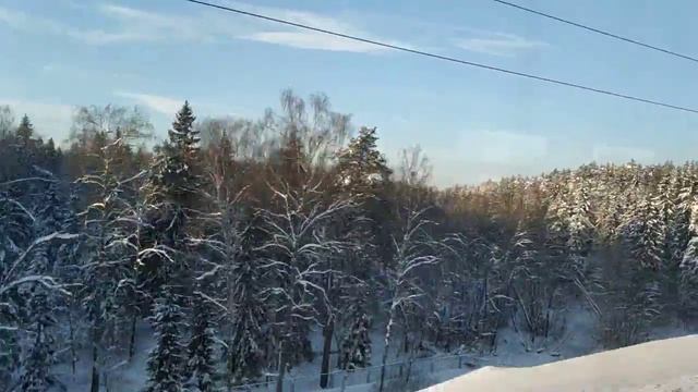 Русская зима из окна электрички смотреть онлайн