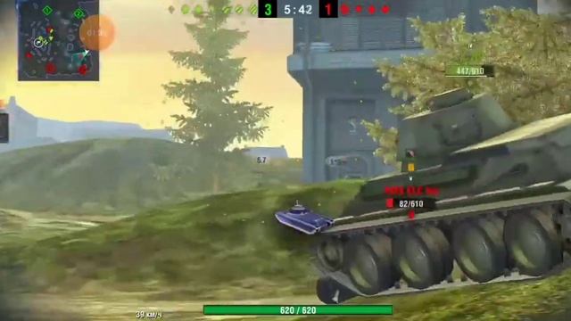 Бой на т-34 в World of Tanks Blitz