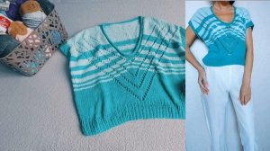 ФУТБОЛКА СПИЦАМИ ИЗ ХЛОПКА