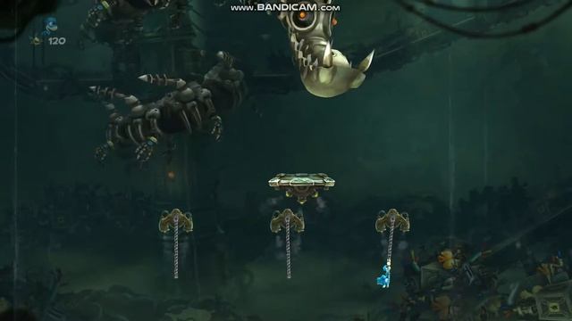 прохождение Rayman Legends 6 часть электронной змеей