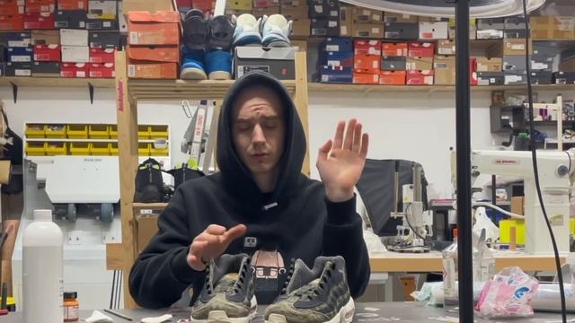 Реставрация Air Max 95 Carhartt.