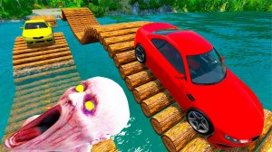 Автомобили VS Бревенчатых Мостов 😱|BeamNG.Drive|Бемиджи Драйв