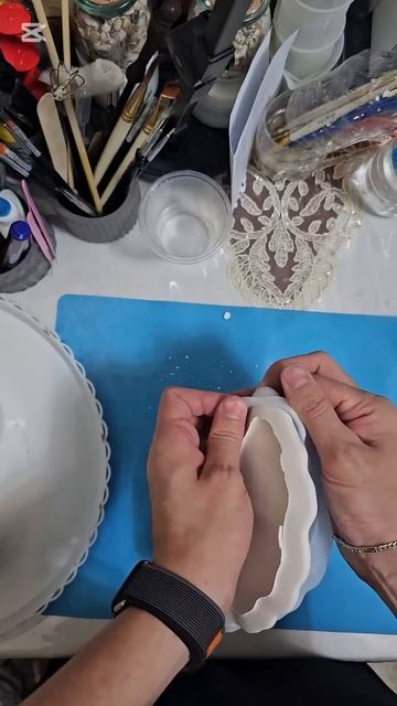 Декоративная лист из гипса #hobbysoul #hobby #подставкаизгипс смотреть онлайн