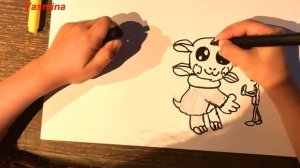 Рисуем Лунтика и Кузю