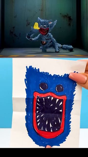 Хагги Вагги из бумаги - оригами смотреть онлайн