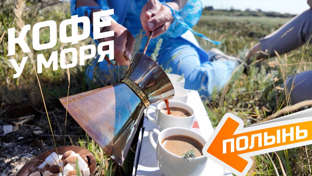 Варим кофе с полынью в джезве на берегу Азовского моря! Море серебристой полыни в Крыму! смотреть онлайн